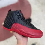 Air Jordan 12 "Flu Game" Black Red Sneakers 130690-002