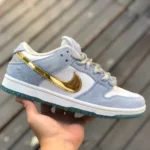 Nike SB Dunk "Frozen" White Blue Gold DC9936-100