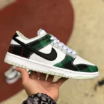 Nike Dunk Low Retro "Plaid" White Green DV0827-100