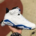 Air Jordan 6 "Sport Blue" White Blue Retro 384663-107