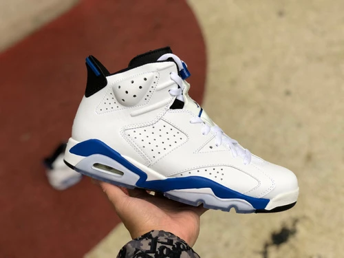 Air Jordan 6 "Sport Blue" White Blue Retro 384663-107