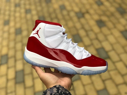 Air Jordan 11 Retro "Cherry" White Red Basketball Shoes CT8012-116