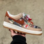 Nike Air Force 1 '07 Low Brown Red Christmas Sneakers CW2288-686