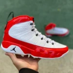 Air Jordan 9 "Gym Red" White Red Patent Leather 302370-160