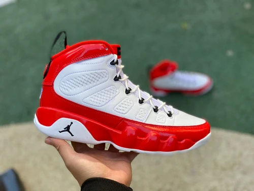 Air Jordan 9 "Gym Red" White Red Patent Leather 302370-160