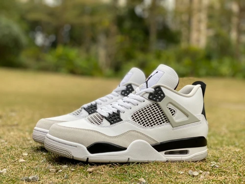 Air Jordan 4 Retro "White Cement" Black White Gray T1 Edition DH6927-111