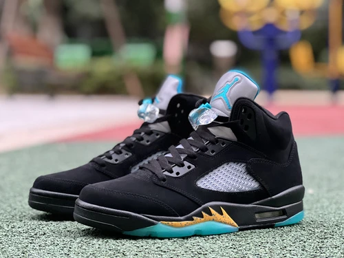 Air Jordan 5 "Aqua" Black Blue Lake Blue DD0587-047