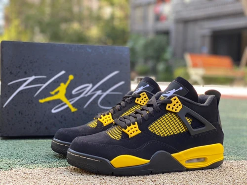 Air Jordan 4 Retro "Thunder" Black Yellow DH6927-017