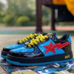 Marvel x Bape STA Black Blue Red