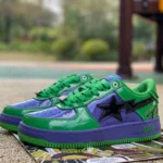 Marvel x Bape STA Green Purple Black 1I73-191-904