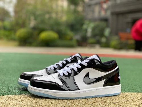 Air Jordan 1 Low Black White Patent Leather DV1309-100