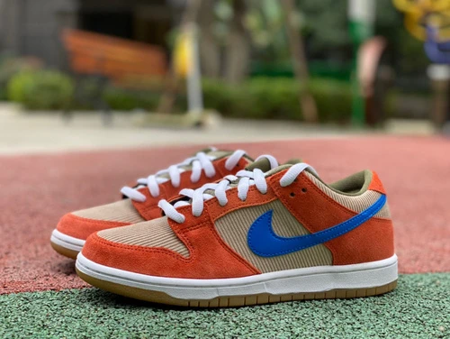 Nike SB Dunk Low Pro Orange Blue Corduroy BQ6817-201-003-001