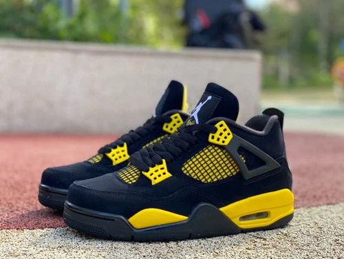 Air Jordan 4 Retro "Thunder" Black Yellow DH6927-017