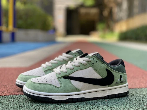 Travis Scott x Playstation x Nike SB Dunk Low Grey Green CU1726-777