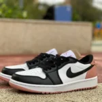 Air Jordan 1 Low Golf Black White Pink DD9315-106