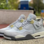 Air Jordan 4 SE Craft "Olive" Gray Rabbit Leather DV3742-DV2262-021