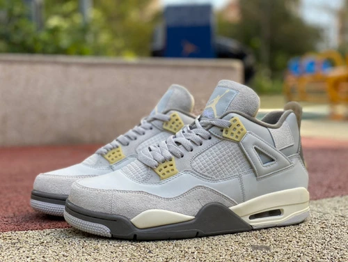 Air Jordan 4 SE Craft "Olive" Gray Rabbit Leather DV3742-DV2262-021