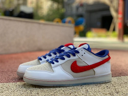 Nike Dunk Low "Year of the Rabbit" White Blue Red FD4203-161