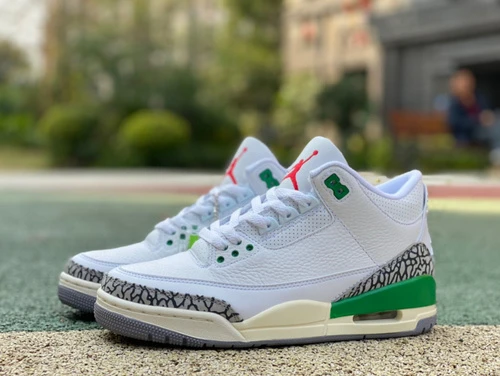 Air Jordan 3 Retro "Lucky Green" Premium Leather CK9246-136