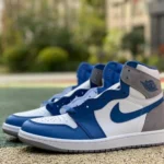 Air Jordan 1 High White Grey Blue Sneakers DZ5485-410