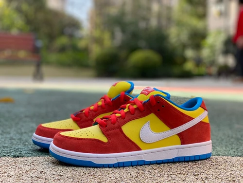 Nike SB Dunk "Bart Simpson" Yellow Orange BQ6817-602