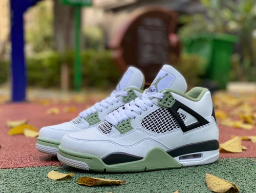 Air Jordan 4 "Sage Green" AJ4 Pure Version AQ9129-103