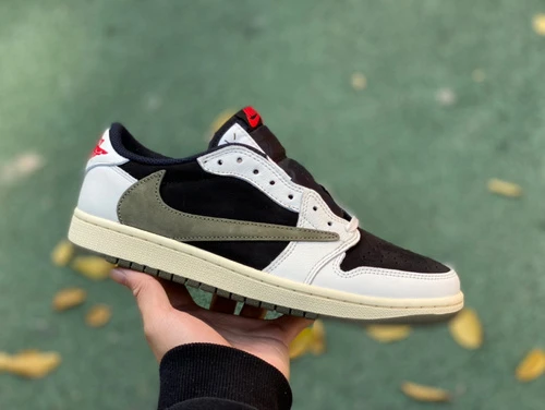 Travis Scott x Air Jordan 1 Low Olive Green DZ4137-106