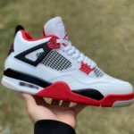 Air Jordan 4 Retro "Fire Red" Black White Red T1 Edition DC7770-160