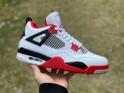 Air Jordan 4 Retro "Fire Red" Black White Red T1 Edition DC7770-160