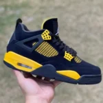 Air Jordan 4 Retro "Thunder" Black Yellow T1 Edition DH6927-017