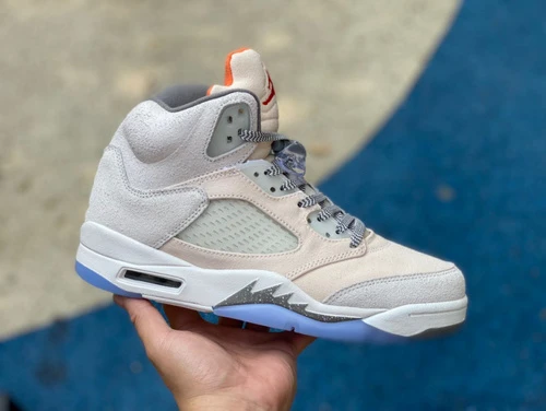 Air Jordan 5 SE Craft Crystal Sole Beige Canvas Orange FD9222-180