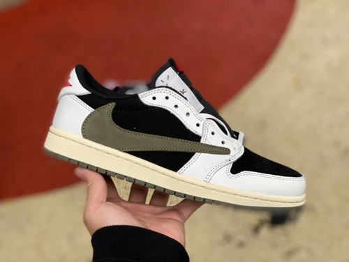 Travis Scott x Air Jordan 1 Low Olive Green DZ4137-10