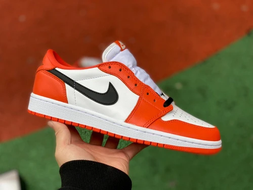 Air Jordan 1 Low White Orange Sneakers CZ0790-801