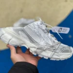 Balenciaga 3XL Mule Silver White