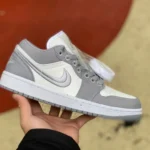 Air Jordan 1 Low SE "Light Steel Grey" White Grey Sneakers DV0426-012