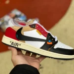 Air Jordan 1 x OFF-WHITE Black Toe Low Sneakers CZ0790-107