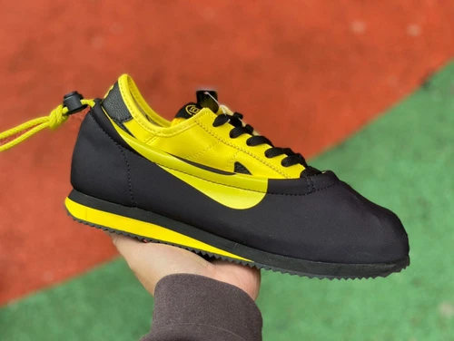 CLOT x Nike Cortez Black Yellow DZ3239-001