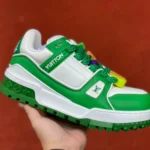 LOUIS VUITTON Trainer Maxi White Green