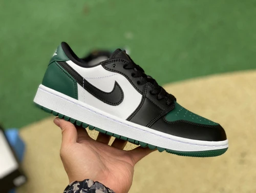 Air Jordan 1 Low Golf Black White Green DD9315-107