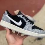 Air Jordan 1 Low OG "Black Cement" Grey Black Sneakers cz0790-001