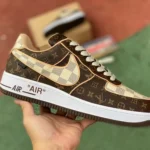 Louis Vuitton x Nike Air Force 1 Brown