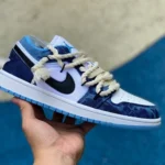 Air Jordan 1 Low White Blue Sneakers DM8947-100