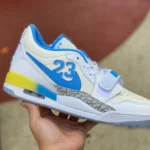 Air Jordan 3 Retro White Blue Yellow Sneaker 923096-101