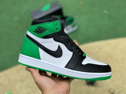 Air Jordan 1 High OG "Lucky Green" Black White Green LJR Edition DZ5485