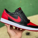 Air Jordan 1 Bred Low OG Black Red 705329-001