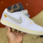 Union LA x Air Jordan 1 KO Low White Grey Sneakers DO8912-101