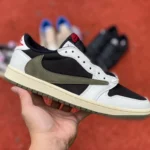 Travis Scott x Air Jordan 1 Low Olive Green DZ4137