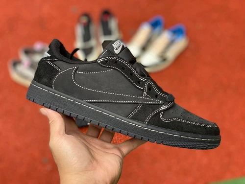 Travis Scott x Air Jordan 1 Low Black Phantom DM7