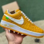 Louis Vuitton x Nike Air Force 1 Yellow