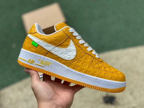 Louis Vuitton x Nike Air Force 1 Yellow